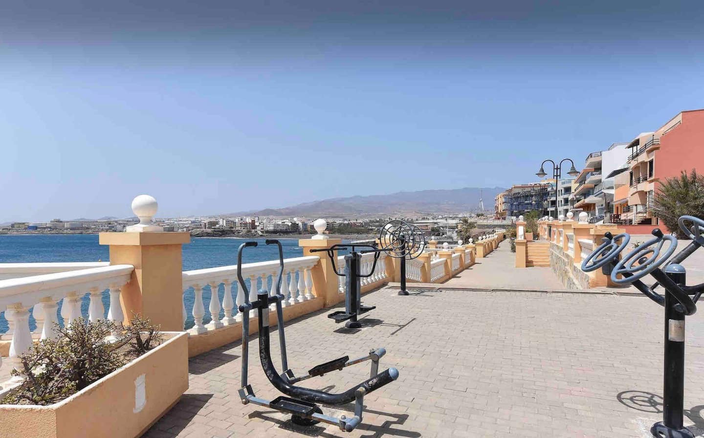 Seafront promenade in Taliarte